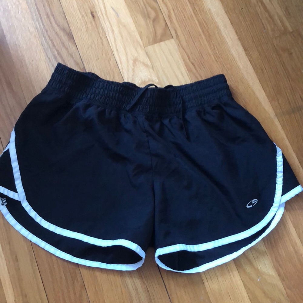 Black athletic shorts